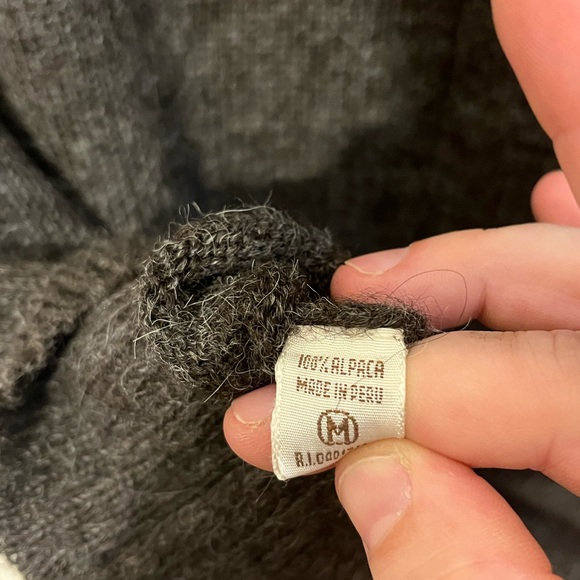 Peruvian Connection Men's Alpaca Wool Sweater V Neck Vest Medium Multicolor (G) - Picture 11 of 11